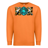 Carrot Sunflower Turquoise Gemstone Cowhide Mom Premium Sweatshirt - Bettercallsaul