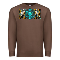 Chestnut Sunflower Turquoise Gemstone Cowhide Mom Premium Sweatshirt - Bettercallsaul