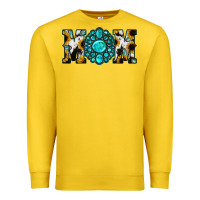 Lemon Sunflower Turquoise Gemstone Cowhide Mom Premium Sweatshirt - Bettercallsaul