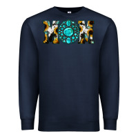 Navy Sunflower Turquoise Gemstone Cowhide Mom Premium Sweatshirt - Bettercallsaul
