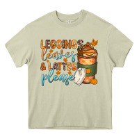 Mossy leggins leaves and lattes Heavy Core Tee - Zillion Design Studio