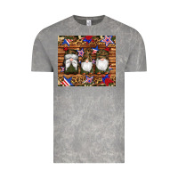Cloud Rock camouflage gnomes american flag star leopard Vintage Tee - Artiststas