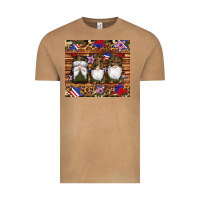 Camouflage Gnomes American Flag Star Leopard Vintage Tee | Teevron