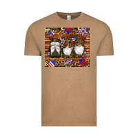 Vintage Coffee camouflage gnomes american flag star leopard Vintage Tee - Artiststas