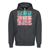 Smoke teach like a boss Zipper Hoodie - NancyCooperArtShop