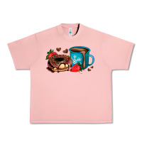 Salmon donut coffee strawberry Urban Heavy Tee - AdoDesignShop