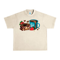 Sandshell donut coffee strawberry Urban Heavy Tee - AdoDesignShop