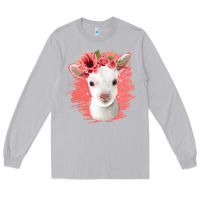 Moon Dust floral baby goat Long Sleeve Tee - Jasminsmagicworld