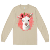 Mushroom floral baby goat Long Sleeve Tee - Jasminsmagicworld
