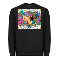 Black easter farm chicken chick rooster daisys butterfly sunflower eggs glit Heavyweight Sweatshirt - Artiststas