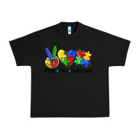 Black peace love  cure Urban Heavy Tee - AdoDesignShop