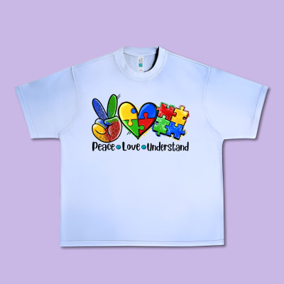 Peace Love  Cure Urban Heavy Tee Designed By Adodesignshop