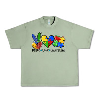 Oil Green peace love  cure Urban Heavy Tee - AdoDesignShop