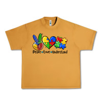 Peanut Butter peace love  cure Urban Heavy Tee - AdoDesignShop