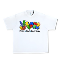 White peace love  cure Urban Heavy Tee - AdoDesignShop