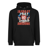 Black january 1942 80 years of being awesome Heavyweight Hoodie - Jasminsmagicworld
