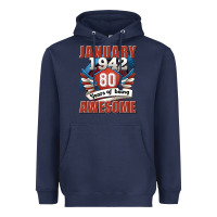 Navy january 1942 80 years of being awesome Heavyweight Hoodie - Jasminsmagicworld