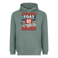 Sage january 1942 80 years of being awesome Heavyweight Hoodie - Jasminsmagicworld