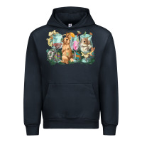 Navy Easter Day wine glasses bunny Urban Hoodie - HowdyJamesFarm