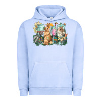 Pigment Grape Ice Easter Day wine glasses bunny Urban Hoodie - HowdyJamesFarm