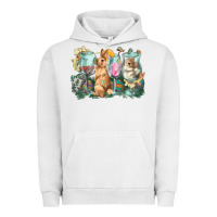 Pigment Lunar Rock Easter Day wine glasses bunny Urban Hoodie - HowdyJamesFarm