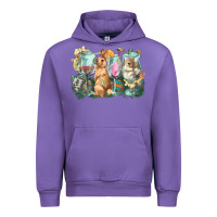 Tulip Easter Day wine glasses bunny Urban Hoodie - HowdyJamesFarm