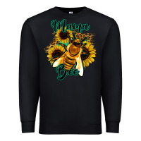 Black Leopard Sunflower Western Mama Bee Premium Sweatshirt - Bettercallsaul