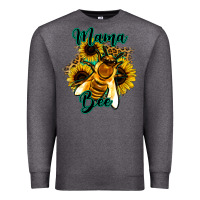 Charcoal Heather Leopard Sunflower Western Mama Bee Premium Sweatshirt - Bettercallsaul