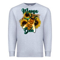 Heather Grey Leopard Sunflower Western Mama Bee Premium Sweatshirt - Bettercallsaul