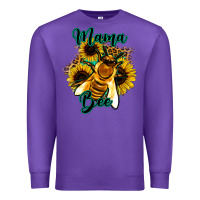 Purple Leopard Sunflower Western Mama Bee Premium Sweatshirt - Bettercallsaul