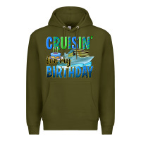 Army Green cruisin' for my birthday Premium Hoodie - texasbilliewilder