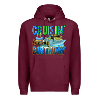 Burgundy cruisin' for my birthday Premium Hoodie - texasbilliewilder