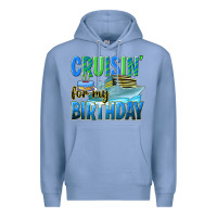 Colony Blue cruisin' for my birthday Premium Hoodie - texasbilliewilder