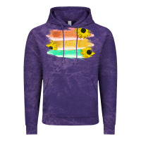 Cloud Purple Colored Triple Sunflower Brush Strokes Vintage Hoodie - Bettercallsaul