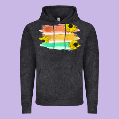 Colored Triple Sunflower Brush Strokes Vintage Hoodie Designed By Bettercallsaul