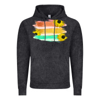 Colored Triple Sunflower Brush Strokes Vintage Hoodie | Teevron