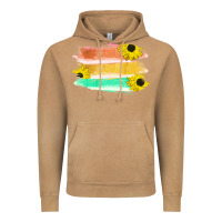 Vintage Camel Colored Triple Sunflower Brush Strokes Vintage Hoodie - Bettercallsaul