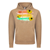 Vintage Coffee Colored Triple Sunflower Brush Strokes Vintage Hoodie - Bettercallsaul