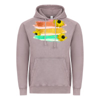 Vintage Zinc Colored Triple Sunflower Brush Strokes Vintage Hoodie - Bettercallsaul