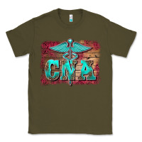 Army Green western nurse certified nurse  assistant medilcal symbol  background Classic Tee - BarkalooDesign