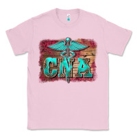 Bubblegum Pink western nurse certified nurse  assistant medilcal symbol  background Classic Tee - BarkalooDesign