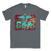 Charcoal Heather western nurse certified nurse  assistant medilcal symbol  background Classic Tee - BarkalooDesign