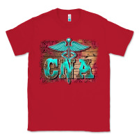 Red western nurse certified nurse  assistant medilcal symbol  background Classic Tee - BarkalooDesign