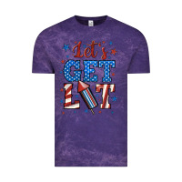 Cloud Purple let's get lit Vintage Tee - BundleAndBundleShop