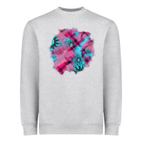 Heather Grey v.d gemstone's patches Heavyweight Sweatshirt - AdoDesignShop