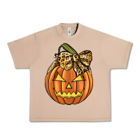Burro Leopard Ribbon Halloween Pumkin Urban Heavy Tee - JahusDesignShop