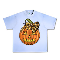 Grape Ice Leopard Ribbon Halloween Pumkin Urban Heavy Tee - JahusDesignShop