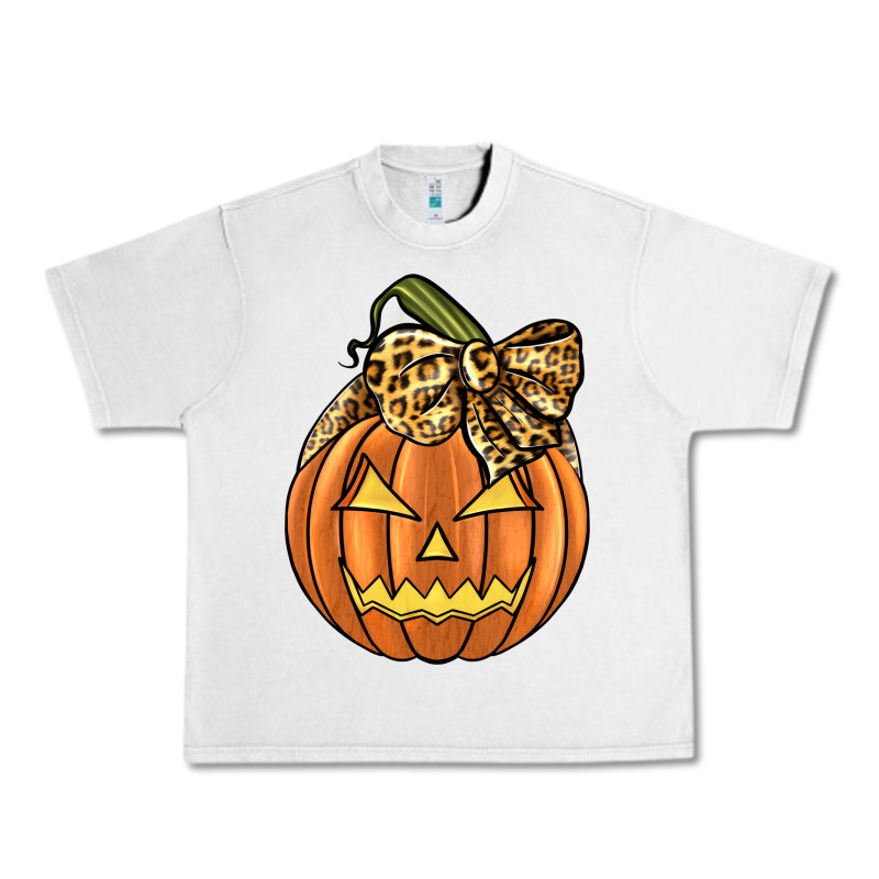 Leopard Ribbon Halloween Pumkin Urban Heavy Tee by JahusDesignShop | Teevron