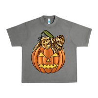 Tornado Leopard Ribbon Halloween Pumkin Urban Heavy Tee - JahusDesignShop