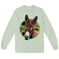 Matcha aztec backsground donkey Long Sleeve Tee - Jasminsmagicworld